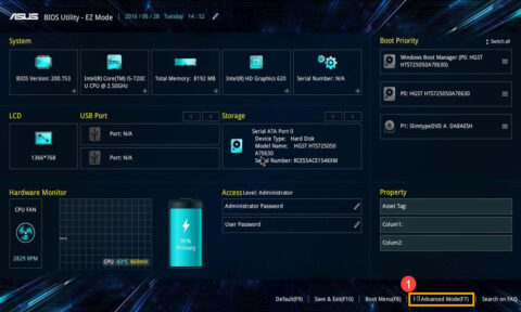 Asus Anakart BIOS Sıfırlama